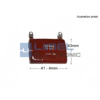 Odpor 25W 6K8 K±10% TR645 -TESLA-